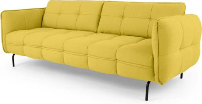 008ed88c9c1a05b262883dcd3853686148728609a02304455803bfa76a5ee736.jpg An Image of Maverick 3 Seater Sofa, Mustard Yellow