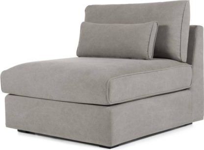0dcebd6ba8905f243748b6b63399a123d68151b72ca14f9539446bda4ae5d0e0.jpg An Image of Trent Loose Cover Modular Seat, Washed Grey Cotton