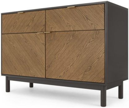 15019f5a6deb684e8972ee2f2bd04d32cf10aeedf9ac9bb9ff0b84d1fa68f9b7.jpg An Image of Belgrave Sideboard, Dark Stained Oak