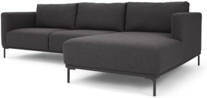 1a162ac53bf76d49b43c4af72a3fcd6fd5a41f841bae3c683f5c74f3f0ba7526.jpg An Image of Milo Right Hand Facing Chaise End Corner Sofa, Space Grey