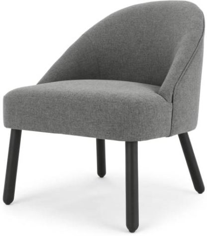 1a47fbb09d64424723ada1da3e46c7d67f961afb898f44a48a49d2ae326bb67e.jpg An Image of MADE Essentials Nial Accent Armchair, Marl Grey