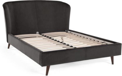 2bbb3c23b7349ab156f6835e41bf0d677ee8763120c084b835a857289c232ea7-2.jpg An Image of Lulu Super Kingsize Bed, Asphalt Grey Velvet