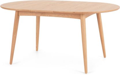 An Image of Deauville 4-6 Seat Oval Extending Dining Table, Oak