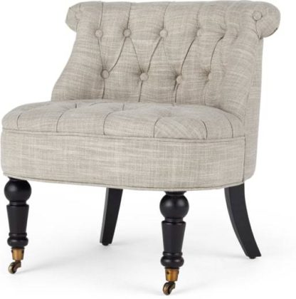 34785533da9dc1a2f76ba7b05ed4ef30c3b96f43a61c7b7861a2f6ce36fe9e73.jpg An Image of Bouji Accent Chair, Taupe Linen Mix