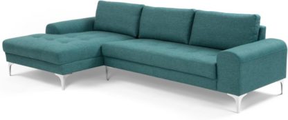 50001bc98cfadc784e858ec76e587b9086d8c8f808816c35e436aa7827f5c612.jpg An Image of Vittorio Left Hand Facing Chaise End Corner Sofa, Teal