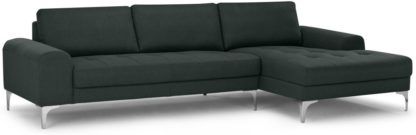 5f342af3f023adc841af58b5ab938fbcf8b0f8070f0dccff9a0c4b57268cd7da.jpg An Image of Vittorio Right Hand Facing Chaise End Corner Sofa, Anthracite Grey