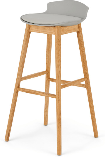 614a294228ede8b2a3bcb621aa86d001071f8931391560adc8c33a52a26d5eb4.jpg An Image of Thelma Barstool, Oak and Grey