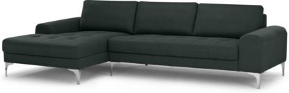 62430baecdbdcb59d835f155bb28cef7c8d425ffbb3e6000239581f118b3c801.jpg An Image of Vittorio Left Hand Facing Chaise End Corner Sofa, Anthracite Grey