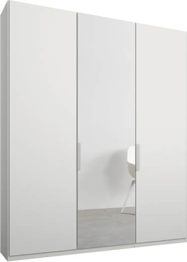 642bd000d560a0721dc28b126aa646b712caae11ac04171efe48da5d79facbfb-2.jpg An Image of Caren 3 door 150cm Hinged Wardrobe, White Frame, Matt White & Mirror Doors, Premium Interior