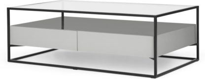 688d20053dd513324732cc270585b155a0ed41e4f7c0bd7527659160f1e2d172.jpg An Image of Jaxta Coffee Table, Grey and Glass
