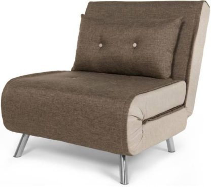 691cc10c7cf624f4a5bdeb2c98c39e4b7b5f7cca3e024f253a744ba0744274fa.jpg An Image of Haru Single Sofa Bed, Woodland Brown