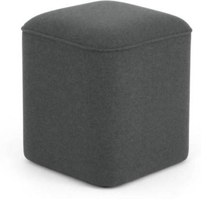 69cf51e2b969a04c81116484302483f1f0115956238f3420ceab6dcb41aabfea.jpg An Image of MADE Essentials Henri Pouffe, Marl Grey