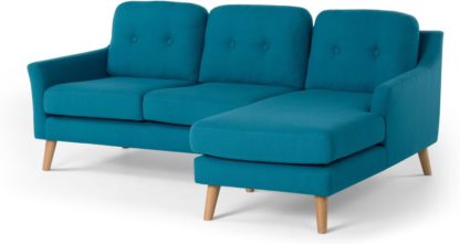 789b405f28a1798424bc7a74191d630ee2f012c02a5335c0524b953f60b895e2.jpg An Image of Rufus Right Hand Facing Chaise End Corner Sofa, Rich Azure