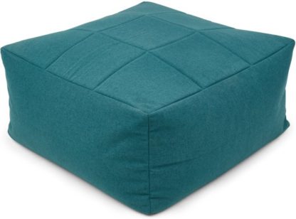 7b56d38f8c90cda2fcdf44f2c4efd9f5da56f66b9eb27a04c245f0fea989f124.jpg An Image of Loa Quilted Floor Cushion, Mineral Blue