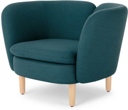 7dd12bd229d67be6caa06b01c4acbd6fc8afdd163118b56aba3b6ae8476904b4.jpg An Image of Elio Accent Armchair, Breeze Teal Weave