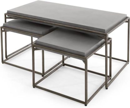 83095ca8b5f56d066a353a23f2755df50fd6a74e6c3278fbdfdaac1bdcc71e14.jpg An Image of Zurn Nesting Coffee Table, Concrete