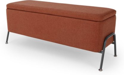 831a267cd665fb1f78947129edc244b9dc39a3e0b450ea254899a73e2b28c395.jpg An Image of Knox Ottoman Storage Bench, Tiger Red Weave