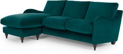 8cf4e0e99e225e795cfd9481bc9733e5dc1fbdd893de6f0944ed52ee09c3b34f.jpg An Image of Sofia Chaise End, Velvet Plush Mallard