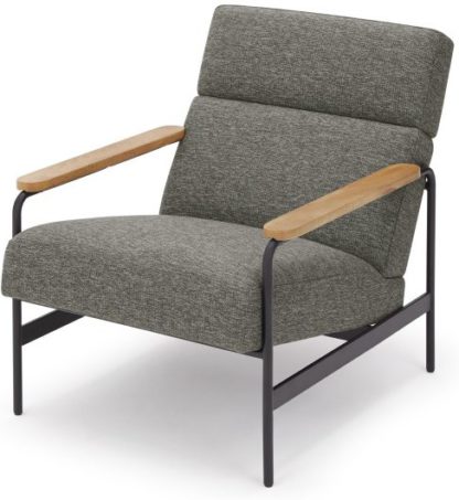 9bae0cb67199d3993b27d9c003b4d13e14fb7e32be0778b02292d632a5efc9a0.jpg An Image of Kingston Accent Armchair, Melange Grey