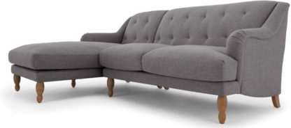 9d7b06fa21c0ab2d0bc522c22bf4ec508697a26062d9b0ffe376e0b9762ed14a.jpg An Image of Ariana Left Hand Facing Chaise End Corner Sofa, Graphite Grey