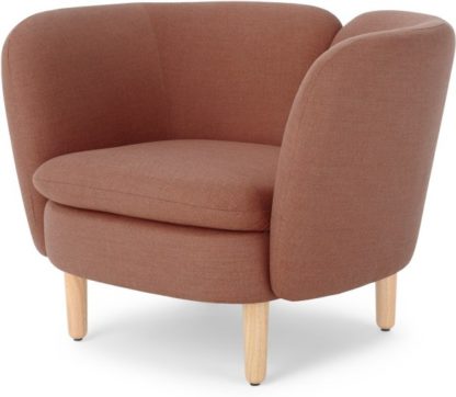 a271cf51fd2c3e41d271e7fd42c1ccf6da2a984aab0f078a612ac6cb0868d914.jpg An Image of Elio Accent Armchair, Rust Pink Weave
