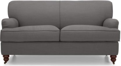 a6350667d26b7bd68c8b54e1617ebec22f5a299b3e6d46cfec353baaefe7b50f.jpg An Image of Orson 2 Seater Sofa, Graphite Grey