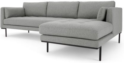 b62cebb30ea0dbd3a7d7f08f04a5b96bdfa222a3503051944720f00bbccf1602.jpg An Image of Harlow Right Hand Facing Chaise End Corner Sofa, Mountain Grey