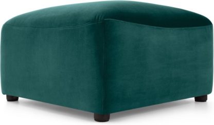 b9985873ef269a230a925724a92a113a75e4119647d5f73afcb1b770d587d6d2.jpg An Image of Juno Modular Ottoman, Seafoam Blue Velvet