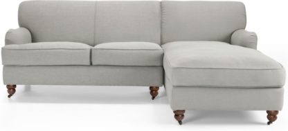 bbb2d404c8022833ef30a2991ffe7ad5df094b7dbe125e442c5e19ef8e218a95.jpg An Image of Orson Right Hand Facing Chaise End Corner Sofa, Chic Grey
