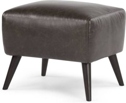 bd7ef4305ea1fa097e4616a6f7fc9d6f62e3e626e1c5ab3a9fd9d66d41f7d33b.jpg An Image of Prado Footstool, Antique Grey Leather