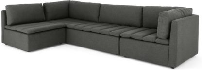 bf64a2f580eeb974bbc648c08868460d88c44a9f673d650df08fd9edd645299d.jpg An Image of Mitchel Modular Corner Sofa, Marl Grey