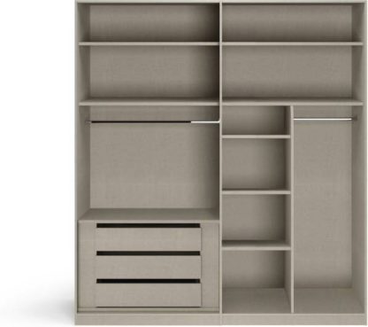 c3aef6fad728478e6f2f37ec3deb82bb36689f36b1b67149757a188208c2f42b.jpg An Image of Caren 4 door Hinged Wardorobe Premium Accessory Package