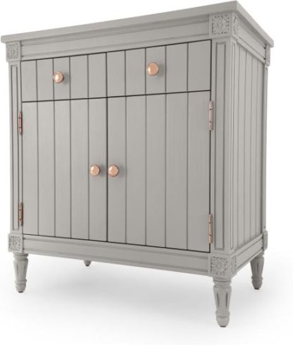 c6540af1a411e1e129dba2a28c60ca86d5a46e133083450453d0478b3eda6fbf.jpg An Image of Bourbon Vintage Sideboard, Grey and Copper