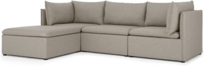 c9e7439a8015cec51f48307e2fa731630bbb0390ea33cf1f8edd2808a05d9e80.jpg An Image of Victor 3 Seat Chaise End With Multi Storage, Portland Grey