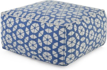 cb80fd7e44e222ff493a1223d7d203d699f45c7bd6f5371b9512878ed5d312cb.jpg An Image of Trio Bean Bag Pouffe, Blue & Grey