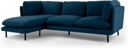 d10b319270072e54ba6c1fadf1c11769c85016261acc1fd5bcb48ce11fba4f86.jpg An Image of Wes 3 Seater Chaise End Corner Sofa, Elite Teal