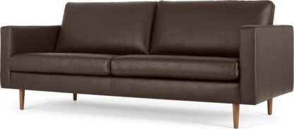 dc70a396da1a9f5d54bb9dd311f522a3dc350a89cdc2adc8830616c8b3d9aedc.jpg An Image of Leighton 3 Seater Sofa, Dark Brown Leather