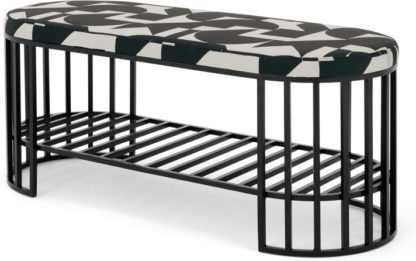 e156735c398690bb656122dcbe68608e1334ca2852195533640ed4fca7551f4b.jpg An Image of Amber Hallway Storage Bench, Vitti Fabric