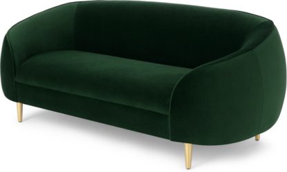 e60f5b99ce394baa9a81b7c46bf66ec5e945bf040771362777369cd03801e40c.jpg An Image of Trudy 2 Seater Sofa, Pine Green Velvet