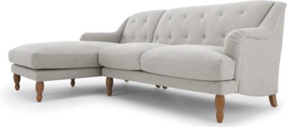 e636cb1a298147262c24c88ea45956f969833828e09556f2206a54da5fa338ee.jpg An Image of Ariana Left Hand Facing Chaise End Corner Sofa, Chic Grey
