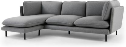 e72243062419125132157c03a7280d4003ae7ec804b2af5c244e0bb68901c01e.jpg An Image of Wes 3 Seater Chaise End Corner Sofa, Elite Grey