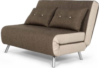 fae248bbfd0def6cade9c2bfef26af7c569711a591e2c86d5cabbe142dd55353.jpg An Image of Haru Small Sofa Bed, Woodland Brown