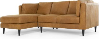 fe29e34154370cb64c81302e16947235ffce2a214d16cfb1dbceadee6dadcf59.jpg An Image of Lindon Left Hand Facing Chaise End Corner Sofa, Outback Tan Leather