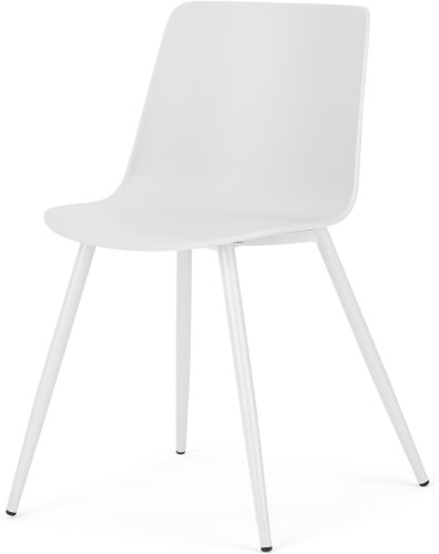 29edc11c8b76bb921e914b0777c09b27e419ec251a3ec369e08e83ab38d1d4f8.jpg An Image of MADE Essentials Newel Dining Chair, White