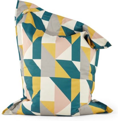 b6a5c591202d859ab3c8bc07eb9ea7fb35b707d559ebfbbb67356379603bde25.jpg An Image of Piggy Bean Bag, Pink & Mustard Multi Print