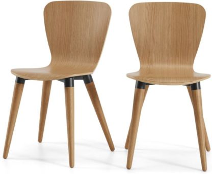 ff7251c41b64adac2f12548edf8f25590fd61c70ac4631947bba7e51ee4c68ed.jpg An Image of Set of 2 Edelweiss Dining Chairs, Oak and Black