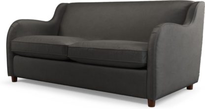 c1f9f2e69fa3c9970818bf585f29acc83c6a51eb0c7c9aa86a7faf2e89e58621.jpg An Image of Custom MADE Helena Sofabed with Memory Foam Mattress, Plush Asphalt Velvet