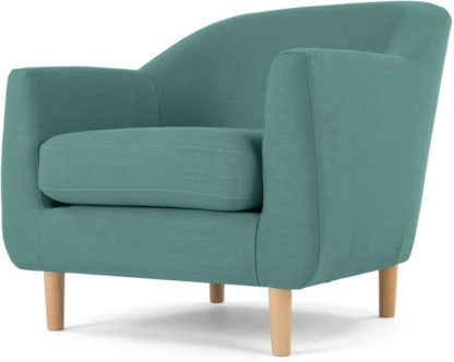 f479e0ed5123343d772f0754f27c4802df3a003cb210e6dff2db28de1c5362f4.jpg An Image of Tubby Armchair, Soft Teal