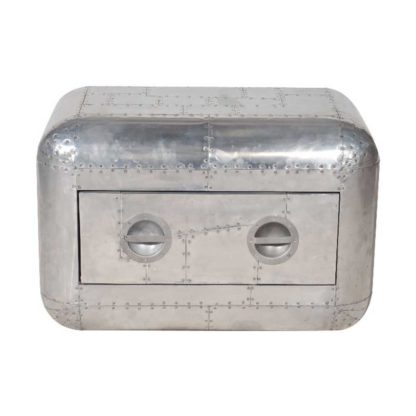 58dca2e2112a9aded3da6c0aab82e421653ee0d2360e9fab4c84b063f8a0d644.jpg An Image of Timothy Oulton Aviator Blackhawk Lightweight Chest, Spitfire