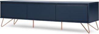 An Image of Elona Wide Media Unit, Dark Blue & Copper